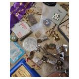 Misc Lot of vintage Smalls, Pins, Patches, Paddle Locks and so much more