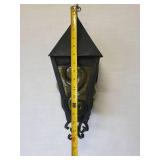 Vintage Outdoor Wrought Iron Gothic Spanish Revival Lantern