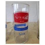 Vintage Schmidt Pitcher and Glasses, 2 Sizes of Glasses