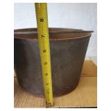 Vintage Cast Iron Cauldron With Lid