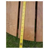 Indoor outdoor Wooden Rocking Chair, Bench and Coffee Table in solid condition