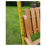 Indoor outdoor Wooden Rocking Chair, Bench and Coffee Table in solid condition