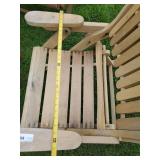 Indoor outdoor Wooden Rocking Chair, Bench and Coffee Table in solid condition