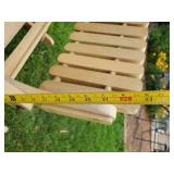 Indoor outdoor Wooden Rocking Chair, Bench and Coffee Table in solid condition