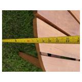 Indoor outdoor Wooden Rocking Chair, Bench and Coffee Table in solid condition