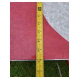 AWESOME Vintage Table with Vintage Howell metal chairs in a vibrant red  This is a GREAT Set