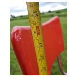 AWESOME Vintage Table with Vintage Howell metal chairs in a vibrant red  This is a GREAT Set