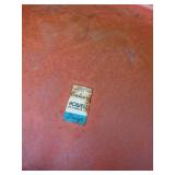 AWESOME Vintage Table with Vintage Howell metal chairs in a vibrant red  This is a GREAT Set