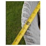 Awesome Wicker Couch with recovered Cusion and Throw Pillows