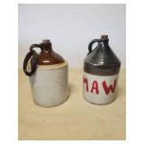 2Vintage  Stoneware Jugs in good condition