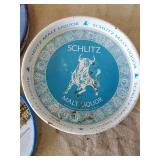 4 Vintage Beer Trays Hamms, Old Style Pabst, And Schlitz