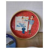 4 Vintage Beer Trays Hamms, Old Style Pabst, And Schlitz