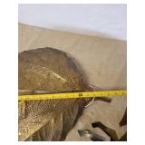 Awesome Large Metal Leaf Wall Hanging Light and Masketeer Wooden Horse Décor