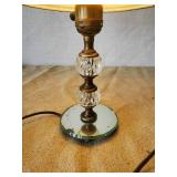 2 Vintage Glass and mirrors Desk Lamps both in working Condition