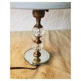 2 Vintage Glass and mirrors Desk Lamps both in working Condition