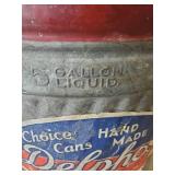 Vintage Delphos 5 Gallon Galvanized keroscene can
