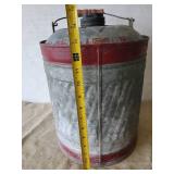 Vintage Delphos 5 Gallon Galvanized keroscene can