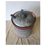 Vintage Delphos 5 Gallon Galvanized keroscene can