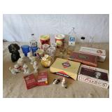 Misc Vintage Lot, Cigar Boxes, Fred Robers Honey Jar, Vintage Salt and Pepper, and More