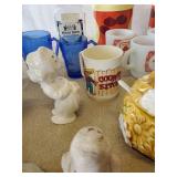 Misc Vintage Lot, Cigar Boxes, Fred Robers Honey Jar, Vintage Salt and Pepper, and More