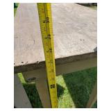 Vintage side Table and Vintage Wooden Bench