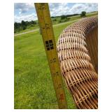 Nice Brown Wicker Love Seat