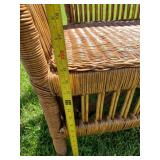 Nice Brown Wicker Love Seat