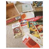 Vintage Magazines of various Titles, Vintage Pennants, Vintage OTC Atlas, and Much More