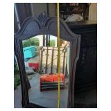 Antique Dresser and 2 Mirrors one Wall hanging one Desk Top