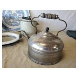 Enamel Pots Larch Pot With Spout and Wooden Handle, Glass C.S. Brackett Co. Mpls MN Jug and more