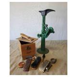 Antique Shoe Shine Lot and Cobblers Stand
