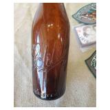 Beer and Patch Lot RARE Brown Schlitz Bottle,  Special export Sign never used, Pioneer Beer Bottles,  and More