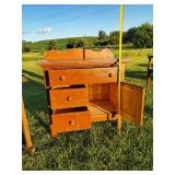 Gorgeous Vintage Rocking Chair Solid Condition, and Antique Dry Wash Stand