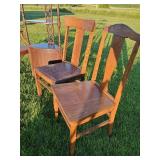 Fantastic Tall Vintage Corner Shelf, Vintage Corner Table, 2 Vintage chairs