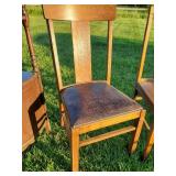 Fantastic Tall Vintage Corner Shelf, Vintage Corner Table, 2 Vintage chairs