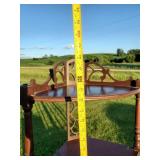 Fantastic Tall Vintage Corner Shelf, Vintage Corner Table, 2 Vintage chairs