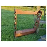 Vintage Furniture Lot including An Awesome Wooden Rocking Chair, Gun Shelf, and Goose Decoy and more