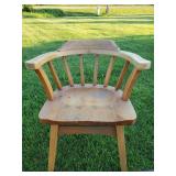 Vintage Furniture Lot including An Awesome Wooden Rocking Chair, Gun Shelf, and Goose Decoy and more