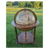 Amazing RARE Large BAR Zodiac Sign Globe