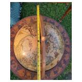 Amazing RARE Large BAR Zodiac Sign Globe