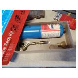 Misc Lot Propane Torch Kit, Small Hand Axe, New Reversable Tarp and Much More