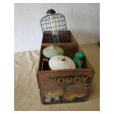 Vintage Snoboy Orange Double Crate Birt Feeders, Sprinklers and More