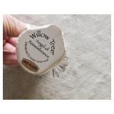 Nasco ceramic Décor, Willow Tree, Vintage TV tray and more with Double sided Wood Crate