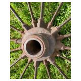 Approx 55" Large Vintage Metal Wheel