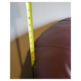 Incredible Barcalounger Couch with Amazing Deep Red Leather Color very little sign of wear No Tears This Couch Sells for over $2000