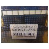 2 Sets of Luxuriously Soft Cotton Flannel Sheet Sets