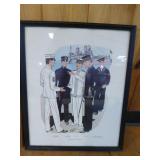 3 U.S. Navy Framed Prints