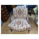 Ethan Allen Chair and Ottoman