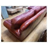 Hancock & Moore 3 Piece Red Leather Living Room Furniture