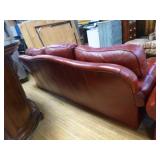 Hancock & Moore 3 Piece Red Leather Living Room Furniture